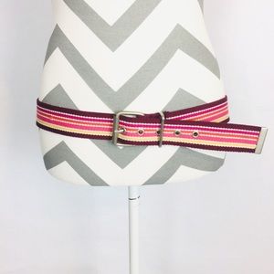 Aeropostale Women’s Belt Large Striped Multi Color
